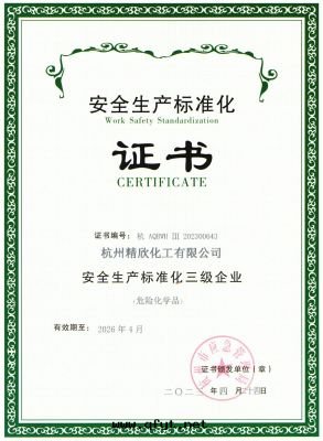 Safety Standardization Certificate